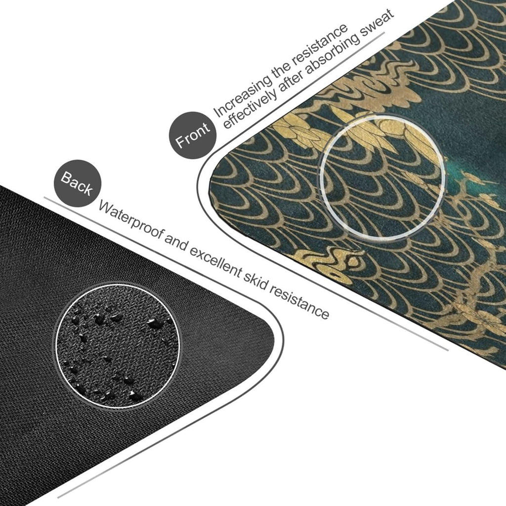 Vintage Chinese Style Foldable Moisture-Proof Mat – Yoga Mat, Camping Sleeping Pad, Picnic Blanket, Portable Waterproof Ground Mat